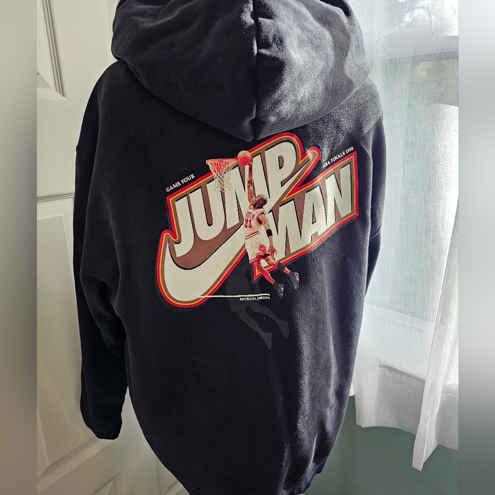 Nike Jordan Jumpman 1998 Finals Black Zip Hoodie Mens Sz 2XL DC9606-010